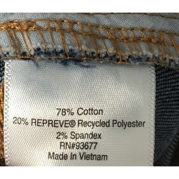 St John's Bay Jeans Women's Size 26 W Short Blue Skinny Leg Cotton Blend - Picture 6 of 6